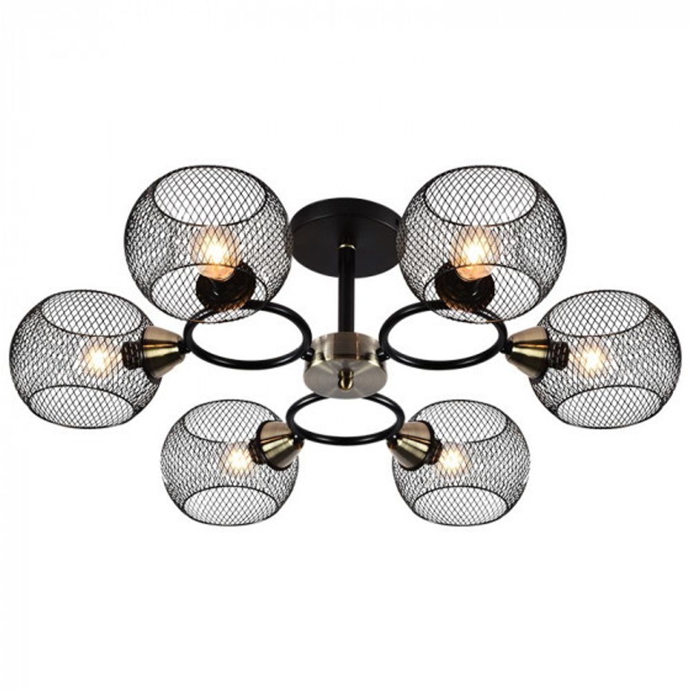 Светильник потолочный 01281-0.3-06 BK+AB