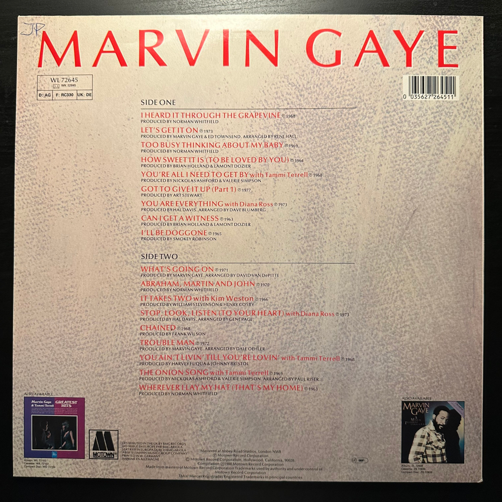 Marvin Gaye - 18 Greatest Hits (Германия 1988г.)