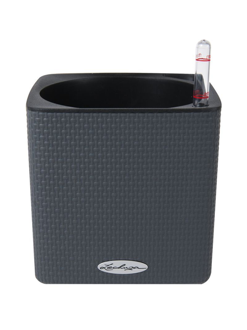 Кашпо Lechuza "Cube Color Complete slate", 17x17xH16 см