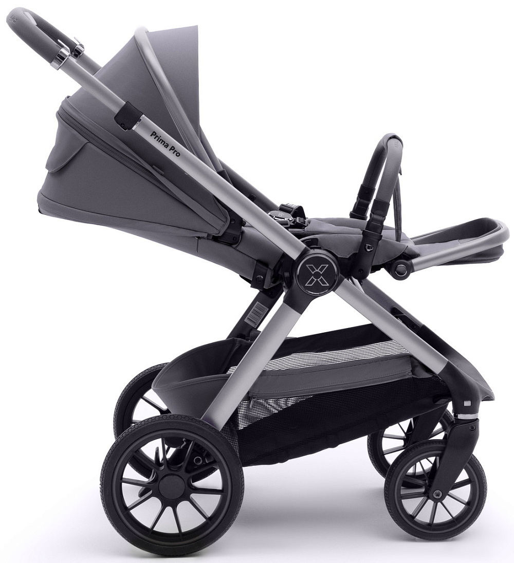 Коляска Agex Prima Pro 3 в 1 с автокреслом i-Safe S Grey APS214 Sora серый