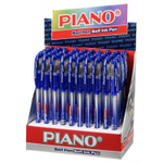 Ручка шариковая, масляная, Piano, синие чернила, серия "Soft", цветной корпус с градиентом, 50 шт