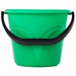Ведро 6 л, без крышки, пластиковое,зеленое мерная шкала, LAIMA, 603891