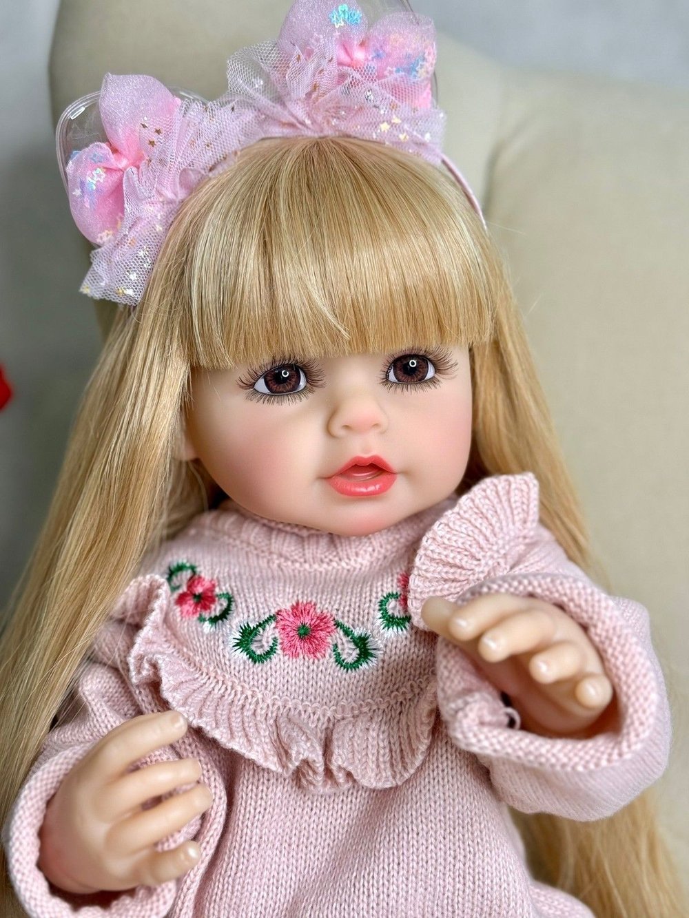 Кукла Реборн виниловая 55см (FA-309A1)