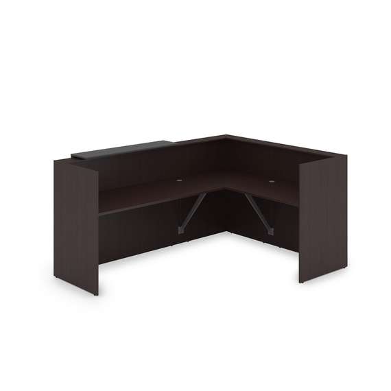 1КР-ДС.102.1 Комплект Ресепшн с фартуком ЛДСП (2344*1777*1161) (с подсветкой)