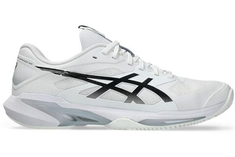 Мужские кроссовки теннисные Asics Solution Speed FF 4 Clay - white/black