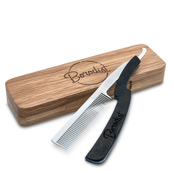 "Опасная" расческа Borodist в кейсе