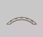 Ферма для навеса арочная 6м