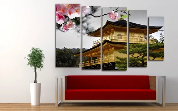 Модульная картина "Японские мотивы"