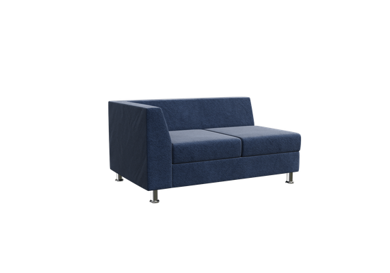 Prime Секция с подлокотником двухместная правая PR.SP-2 (R) Kardif 028 1300х770х720