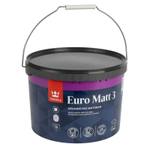 Краска для гостиных и спален Tikkurila Euro Matt 3 белая база А 9 л