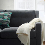 3-местный диван - IKEA FRÖSLÖV/FROSLOV/ФРЕСЛЕВ ИКЕА, 84х92х227 см, черный