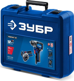 Набор аккумуляторного инструмента ЗУБР DB-121-42AB КОМПАКТ #5 (дрель-шуруповерт + УШМ + LED фонарь)