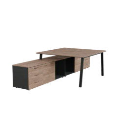 Бенч-система на опорной тумбе на А-каркасе левая 2 PREGO OFFICE 1400*3200/1635*750 ПОБСОТ-14.16АЛ