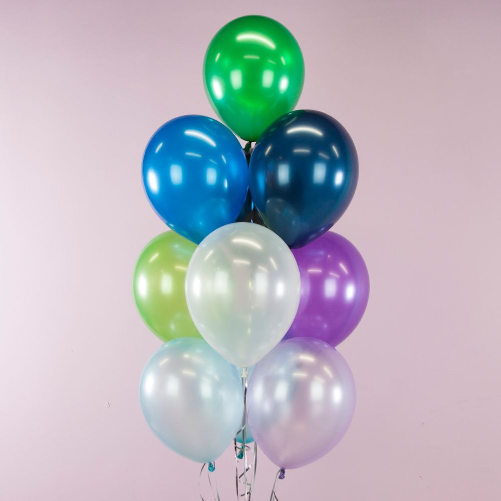 Шар (12''/30 см) Темно-синий (M77/518), металлик, 100 шт.