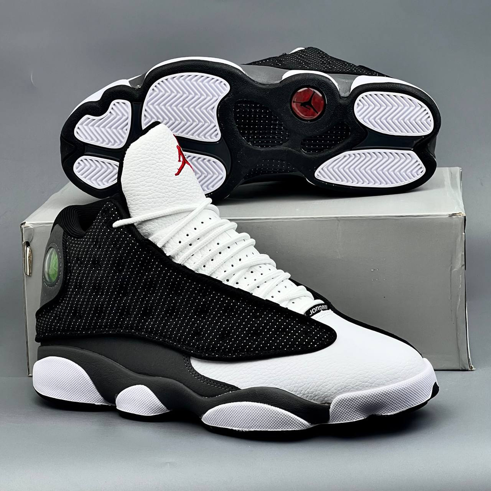 Кроссовки Nike Jordan 13 #293 (черн.-бел.)