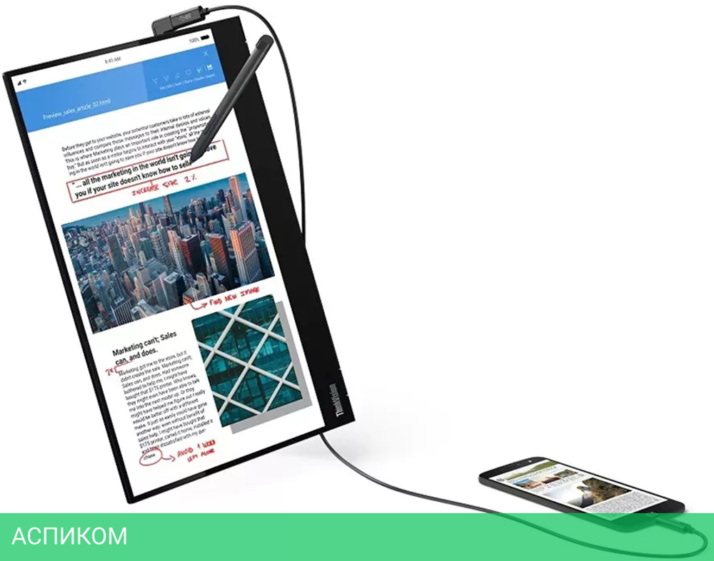 Монитор Lenovo ThinkVision M14t