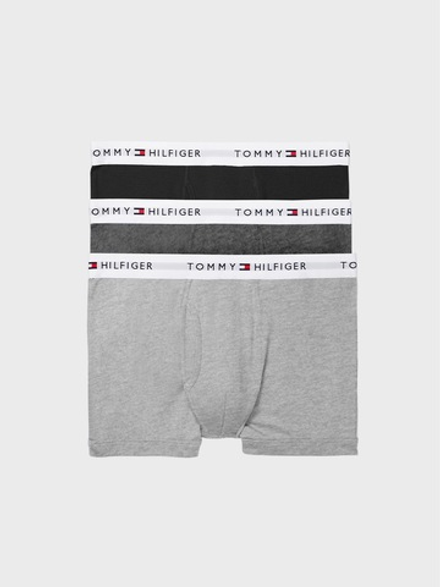 Трусы боксеры-транки Tommy Hilfiger Cotton Classics 3-Pack Grey Heather