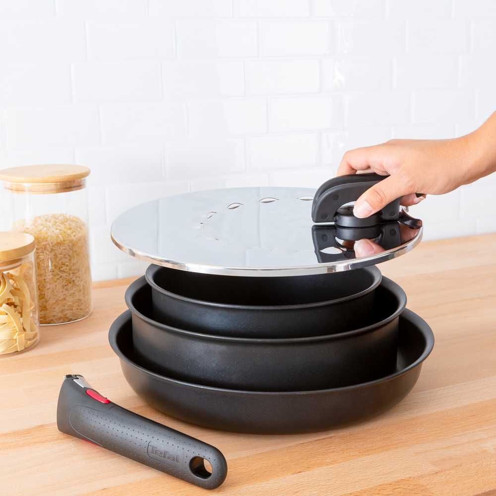 Металлическая крышка для слива Tefal Ingenio L9829853 20-28 см мультидиаметр