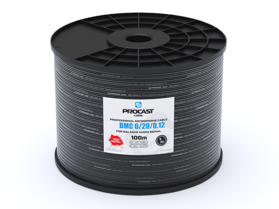 PROCAST cable BMC 6/20/0,12 - профессиональный балансный микрофонный (сигнальный) кабель