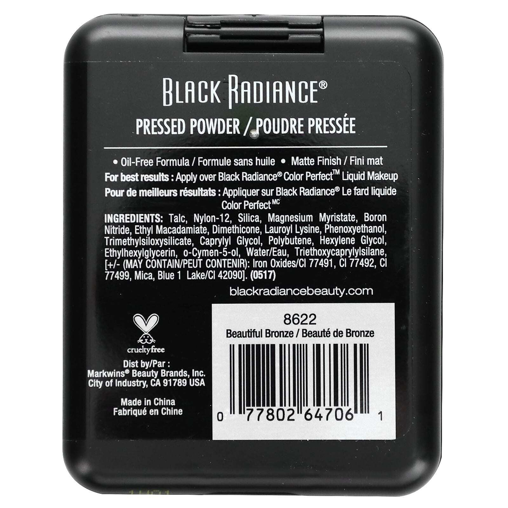 Black Radiance, прессованная пудра, оттенок 8622 Beautiful Bronze, 7,8 г (0,28 унции)