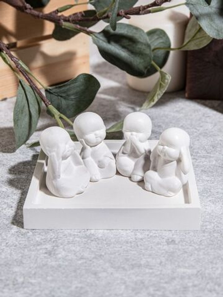 Набор Будда 4 штуки на подносе