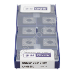 Пластина твердосплавная ISO SNMG120412-MMA APM628L AHNO по жаропроч. и нерж.стали, получистовая