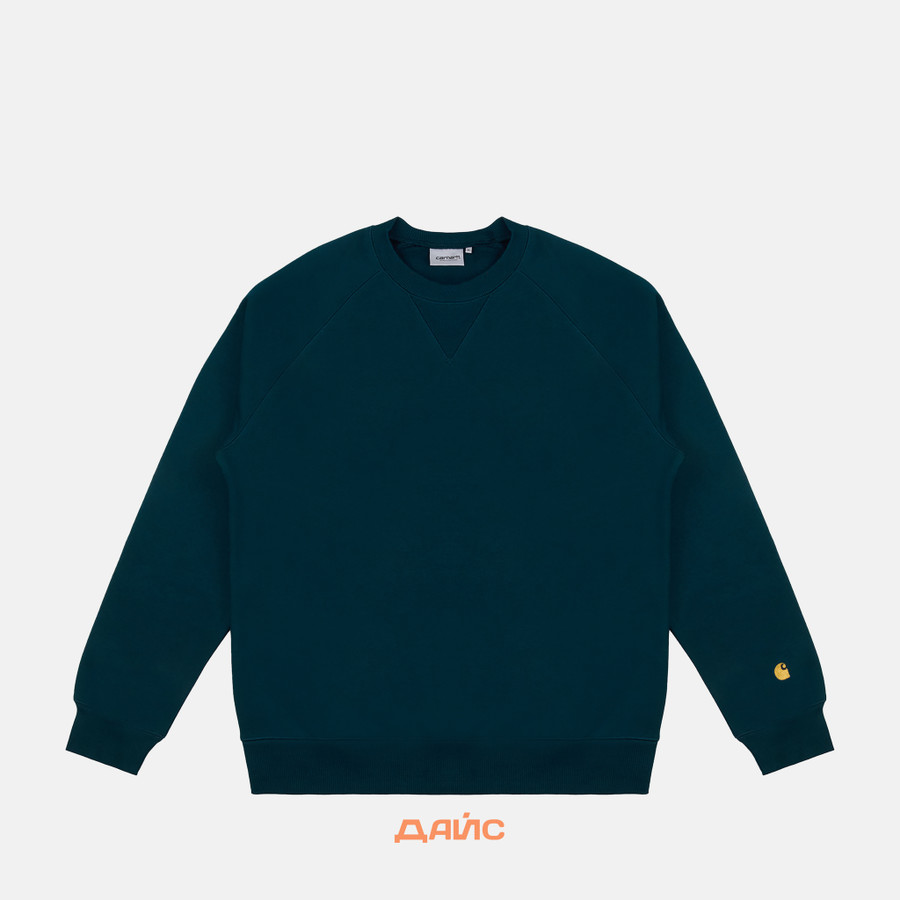 Толстовка мужская Carhartt WIP Chase Sweatshirt артикул:I033660_duck_blue - купить в магазине Дайс
