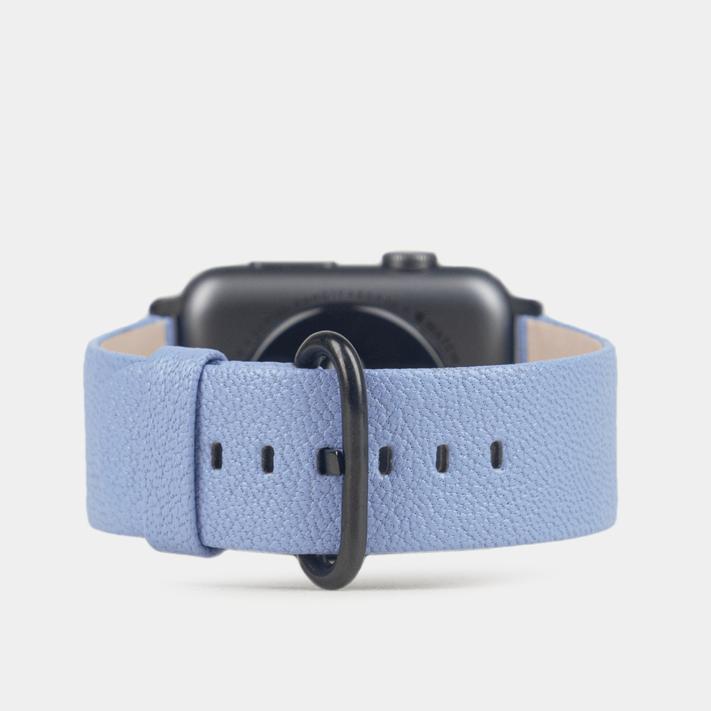 Ремешок для Apple Watch 40/41/42 mm из кожи козы, василькового цвета