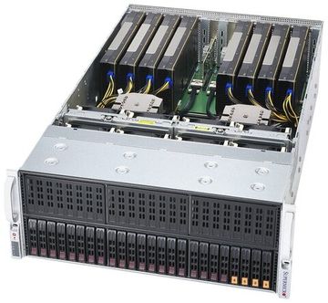 Сервер Supermicro A+ Server 4124GS-TNR без процессора/без ОЗУ/без накопителей/количество отсеков 2.5" hot swap: 24/4 x 500 Вт