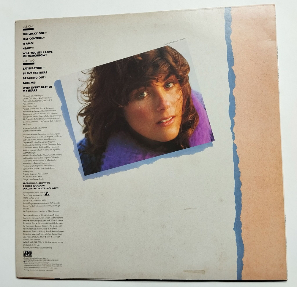 Винтажная виниловая пластинка LP Laura Branigan Self Control (Japan 1984)