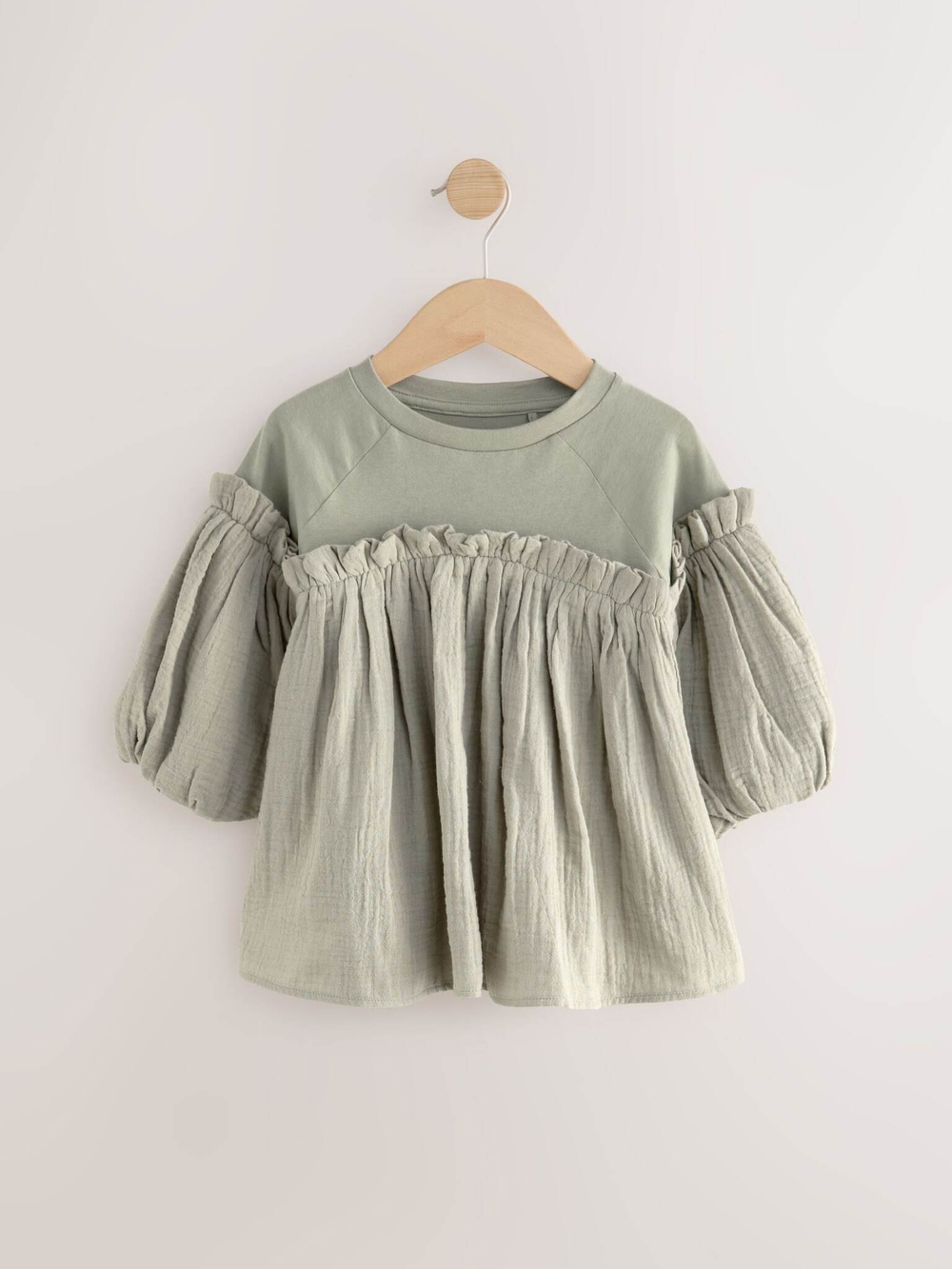 Блуза для девочки Next E64-976, Хаки