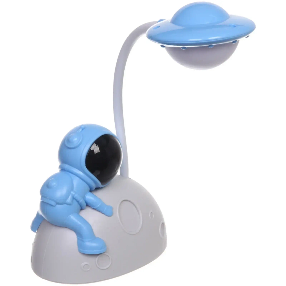 Светильник настольный «Cosmo-Любимая Луна» LED 28*11,5*7,5см USB 4v 3w, Бело-голубой