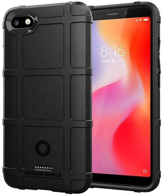 Чехол для Xiaomi Redmi 6A цвет Black (черный), серия Armor от Caseport