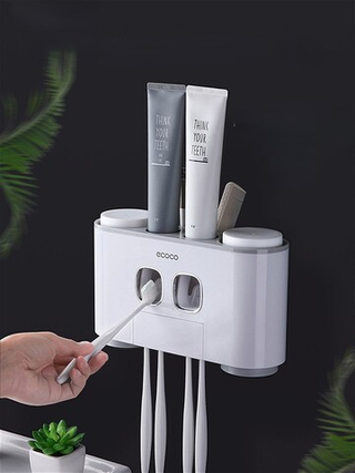 Дозатор для зубной пасты и держатель для щеток