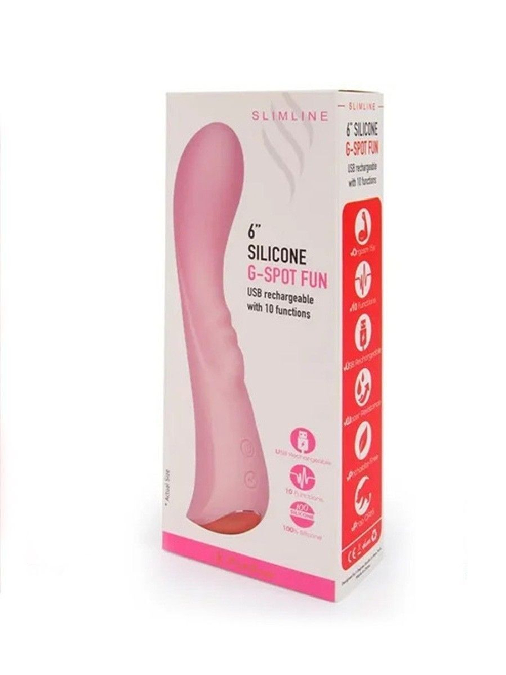 Малиновый вибратор для G-стимуляции - 19,1 см.