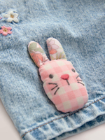 Шорты джинсовые с вышивкой для девочки Next E29-100, Синий