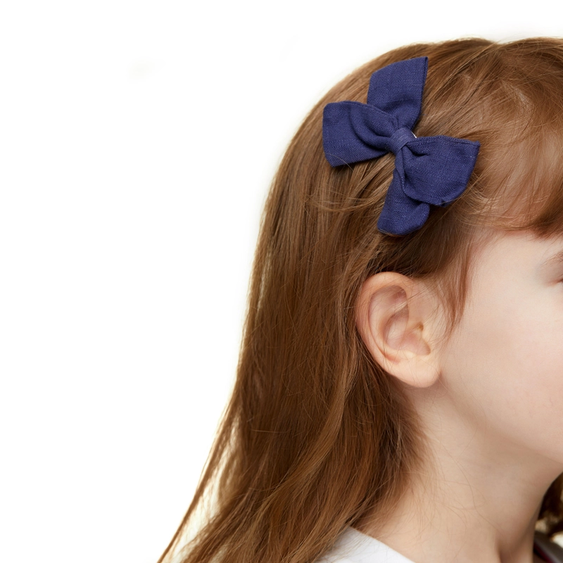Заколка Синий Бант