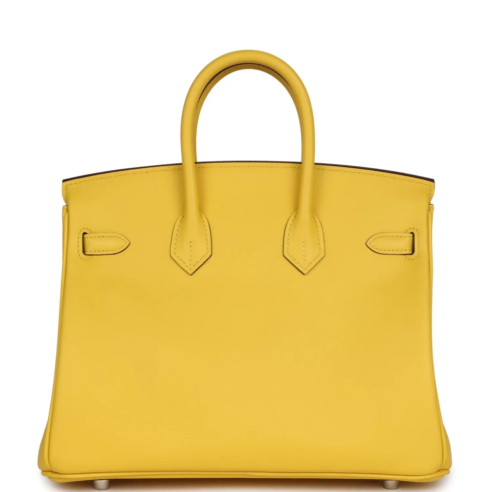Оригинальная женская сумка из коллекции B с палладиевой фурнитурой Hermès Birkin