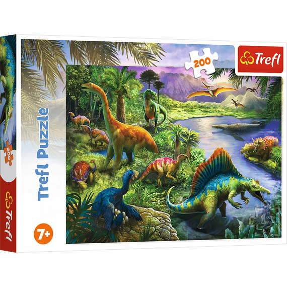 Puzzle &quot;200&quot; - Predatory dinosaurs / Trefl