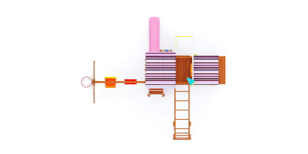 Детская площадка Савушка Тусун - 9 (розовый)