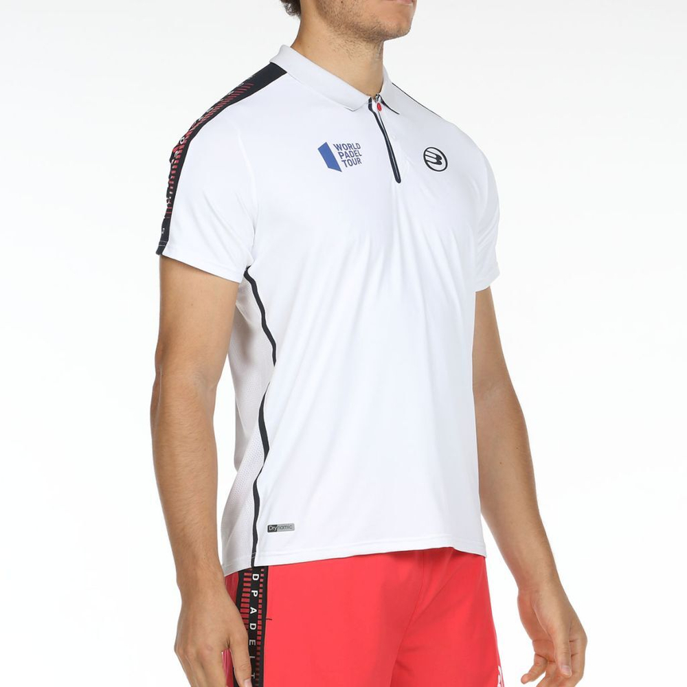Мужское теннисное поло Bullpadel Rodeo Polo - blanco