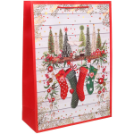Пакет подарочный «Новогодняя суета» 31*42*12 см, микс