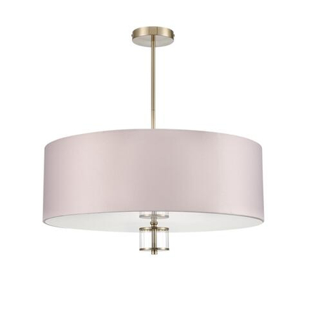 8109/7C MODERNI LN26 180 латунь титаниум/бежевый, металл/текстиль/стекло Люстра потолочная E14 7*40W 220V DAMONA