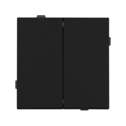 Механизм выключателя двухклавишный непроходной SWT-TENDO-MK02-SFPL-BK (230V, 10A) (Arlight, -) 054544