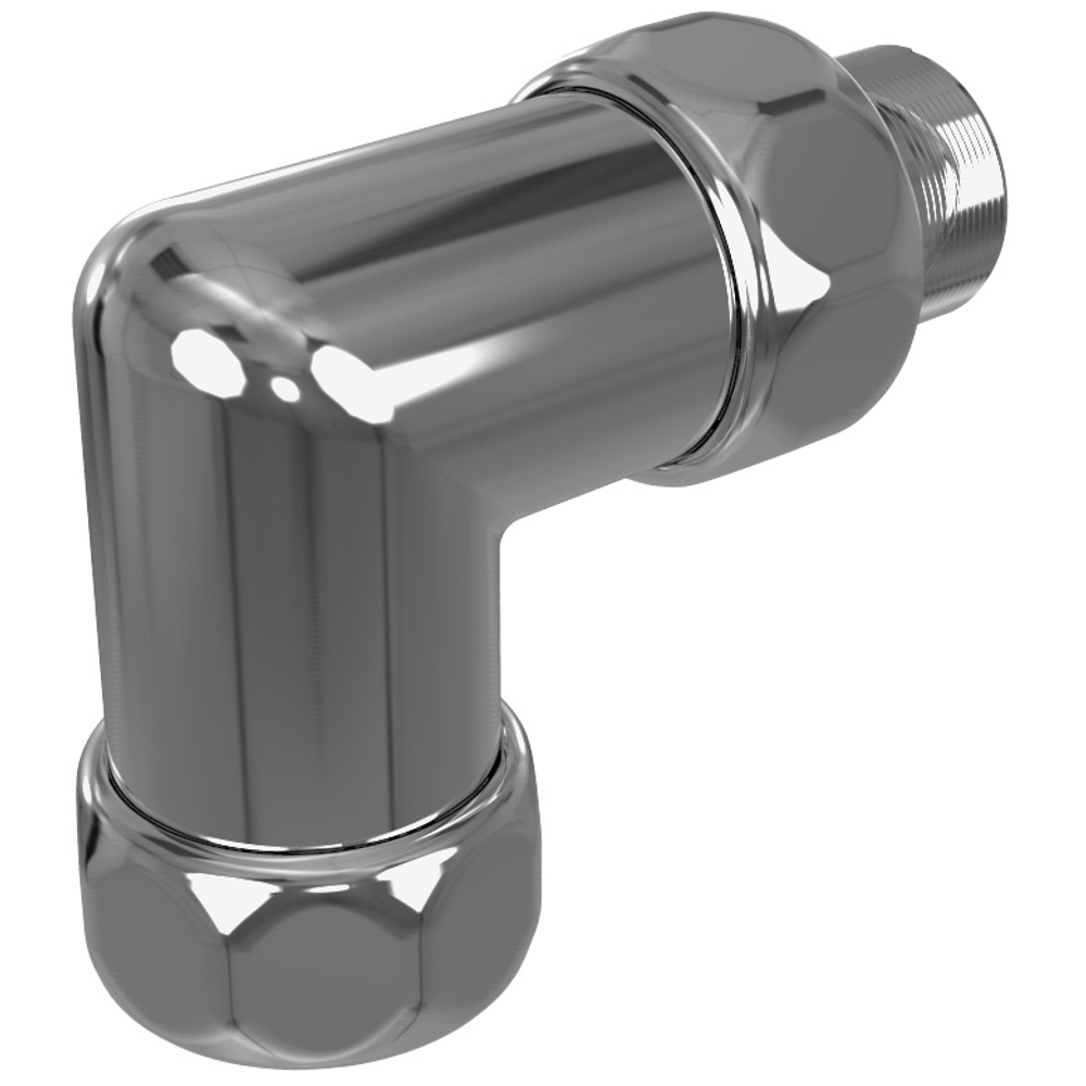 Американка для полотенцесушителя  угл 3/4" x 1/2"  г/ш  762SCH0504 со сгоном (с упором) , (1 пар)