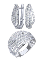 Серьги серебряные 925 пробы ювелирные