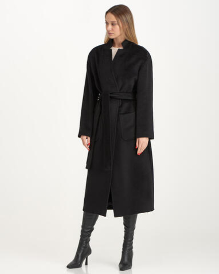 Пальто из шерсти альпака