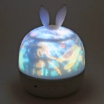 Диско-шар «Fantasy - Зайка» (в комплекте 6 картинок) 13*14 см, 5 реж, батарейки 4хАAА, USB, RGB (220V)