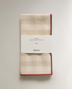 Zara Home столовая салфетка из хлопка, клетка, 45 45 см (комплект 2 шт.) · 7248/022
