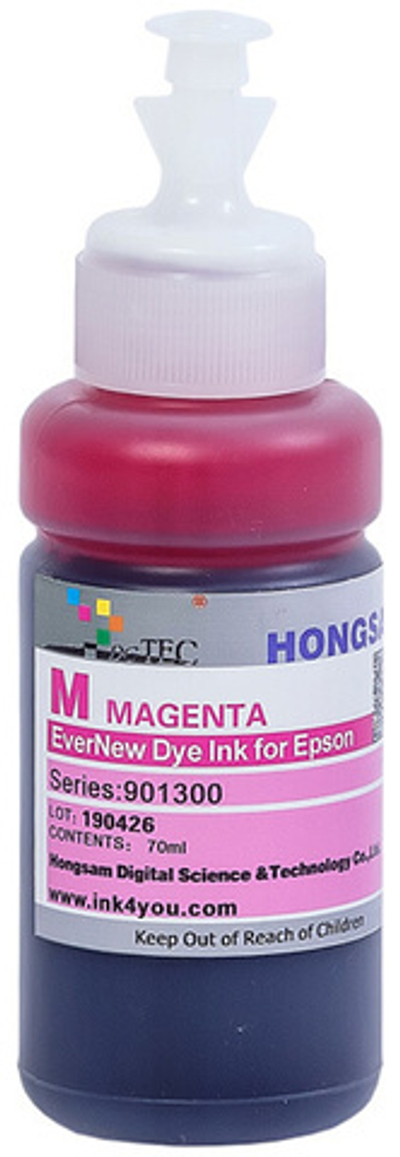 Чернила DCTec — HONGSAM водорастворимые для Epson серия: 901300 - Magenta (Пурпурный) 70 мл. с дозатором